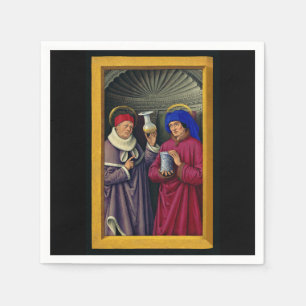 Sts. Cosmas and Damian Patron Saints of Healthcare Napkin