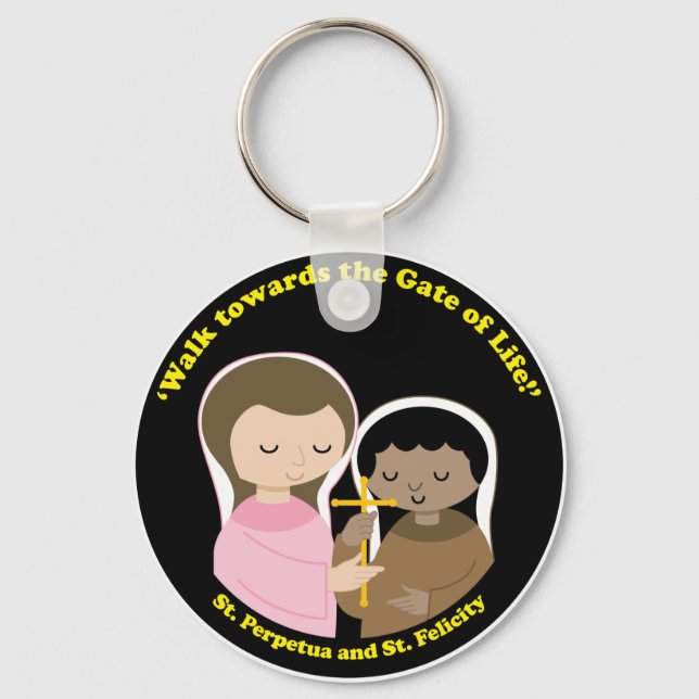 Sts. Perpetua and Felicity Key Ring (Front)