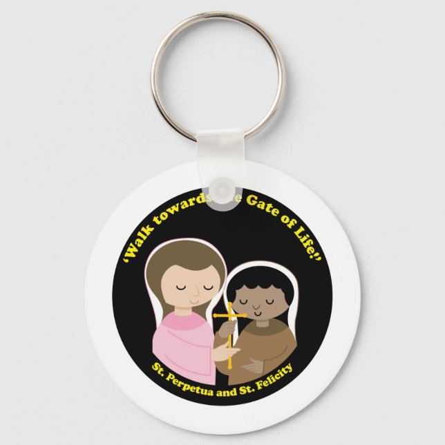 Sts. Perpetua and Felicity Key Ring (Front)