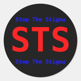 STS, Stop The Stigma, Stop The Stigma Classic Round Sticker