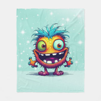 Stu 001 is the Mini Monster Troll Fleece Blanket