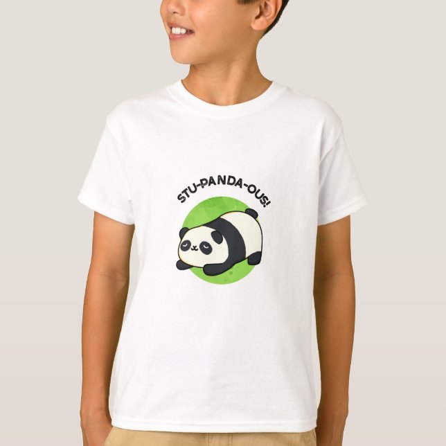 Stu-panda-ous Funny Panda Pun  T-Shirt (Front)