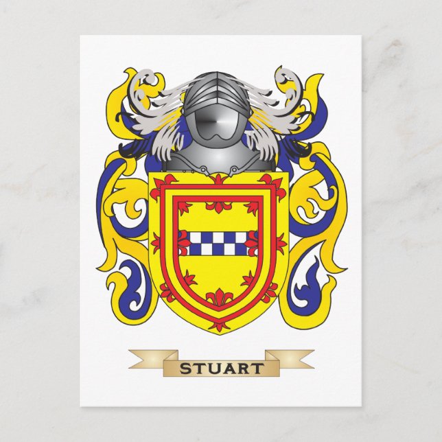 Stuart Coat of Arms (Family Crest) Postcard (Front)