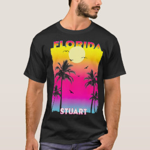 Stuart Florida Fl summer vintage Sunset T-Shirt