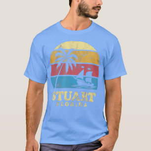 Stuart Florida Treasure Coast 70s Vintage Ship T-Shirt