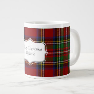 Stuart Plaid Tartan Christmas Large Coffee Mug
