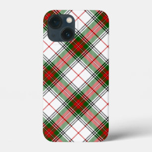 Stuart / Stewart Red Green White Plaid iPhone 13 Mini Case