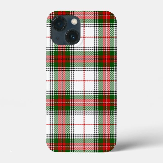 Stuart / Stewart Red Green White Plaid Case-Mate iPhone Case (Back)