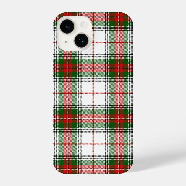 Stuart / Stewart Red Green White Plaid iPhone Case (Back)