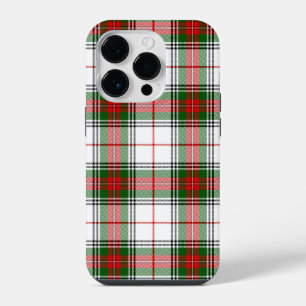 Stuart / Stewart Red Green White Plaid iPhone 14 Pro Case