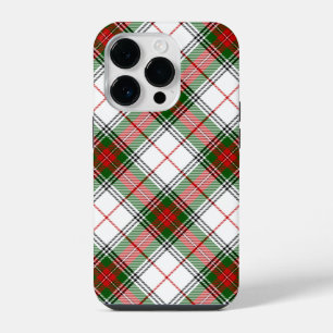 Stuart / Stewart Red Green White Plaid iPhone 14 Pro Case