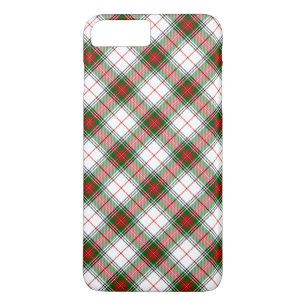 Stuart / Stewart tartan white red green plaid iPhone 8 Plus/7 Plus Case