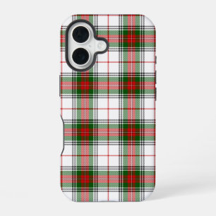 Stuart / Stewart tartan white red green plaid iPhone 16 Case
