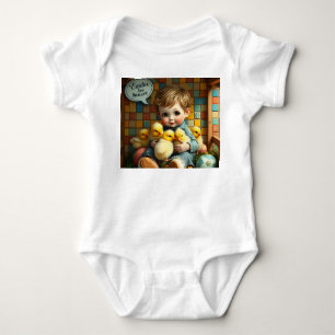 STUART ~ VINTAGE BOY Baby Chicks ~ Easter Joy ~ Bodysuit