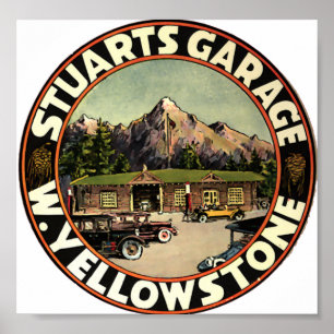 Stuart's Garage Yellowstone Poster