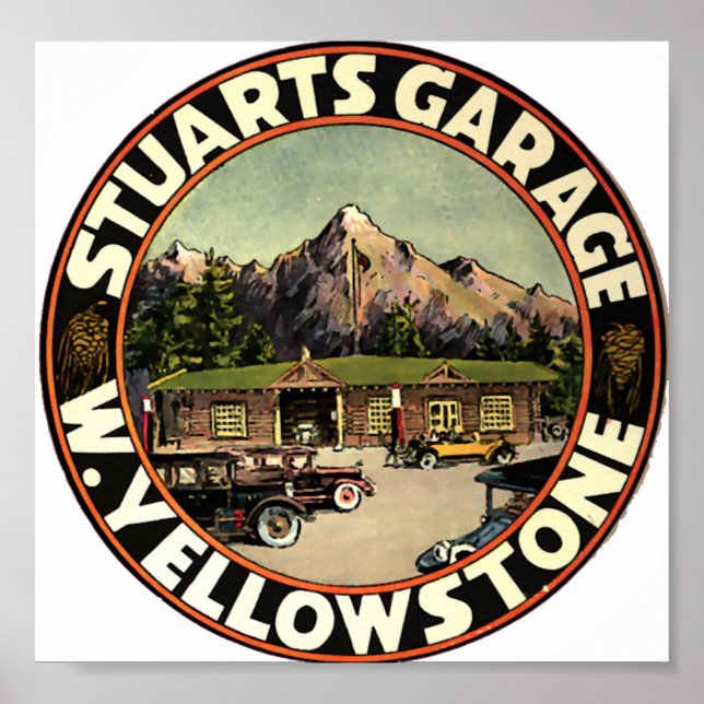 Stuart's Garage Yellowstone Poster (Front)