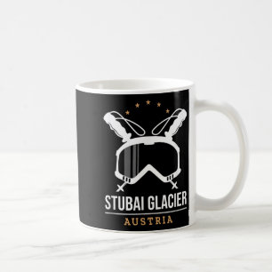 Stubai glacier austria ski resort vintage skiing coffee mug