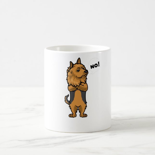 Stubborn Australian Terrier Dog Coffee Mug (Center)