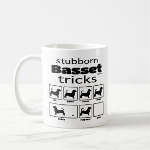 Stubborn Basset Tricks Coffee Mug