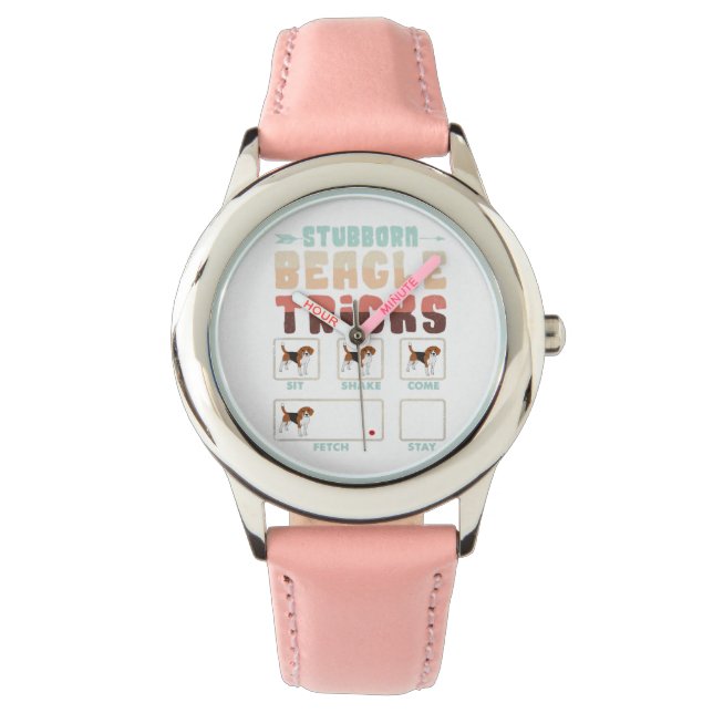 Stubborn Beagle Tricks Watch (Front)