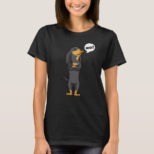 Stubborn Black and Tan Coonhound Dog T-Shirt