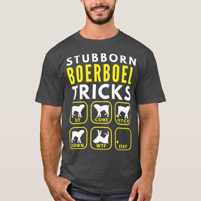 Stubborn Boerboel Tricks - Dog Training Premium T-Shirt (Front)