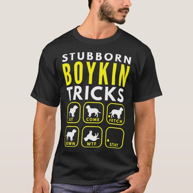 Stubborn Boykin Tricks - Dog Training T-Shirt (Front)