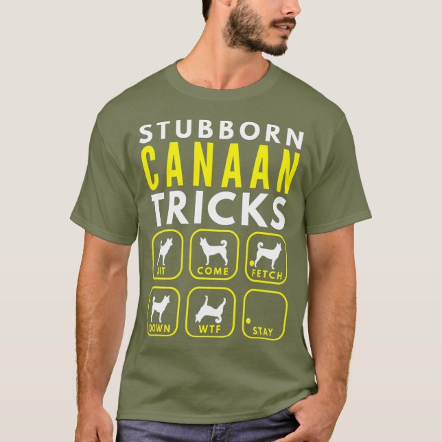 Stubborn Canaan Dog Tricks - Dog Training T-Shirt (Front)