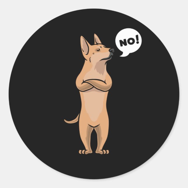 Stubborn Carolina dog Classic Round Sticker (Front)