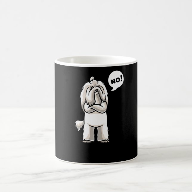 Stubborn Coton de Tulear Dog funny Coffee Mug (Center)