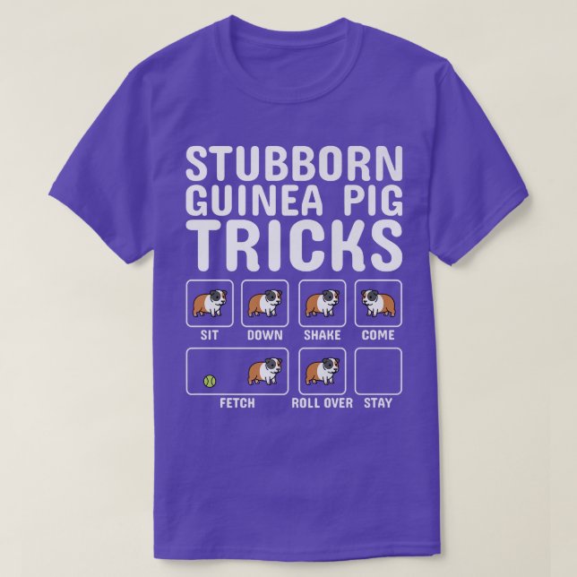 Stubborn Guinea Pig Tricks Pet Premium  T-Shirt (Design Front)