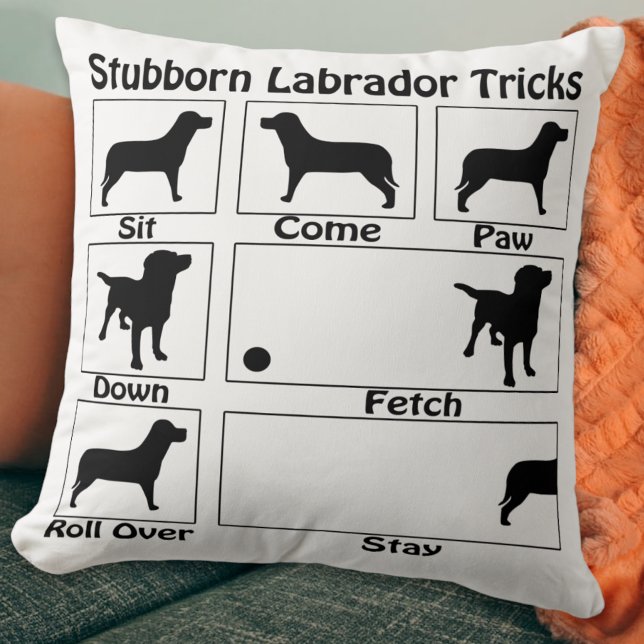 Stubborn Labrador Tricks Cushion (Creator Uploaded)