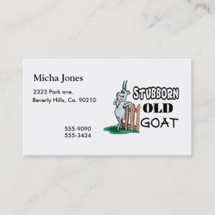 Stubborn Old Goat Business Card