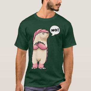 Stubborn Pink Fairy Armadillo Funny Pichiciego  T-Shirt