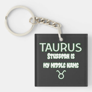 Stubborn Taurus Key Ring
