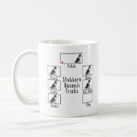 Stubborn Tri Basenji Tricks Dog Coffee Mug