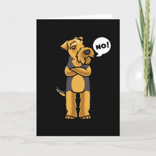 Stubborn Welsh Terrier Dog Card