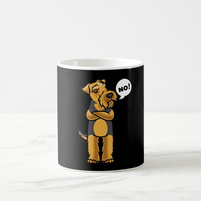 Stubborn Welsh Terrier Dog Coffee Mug (Center)