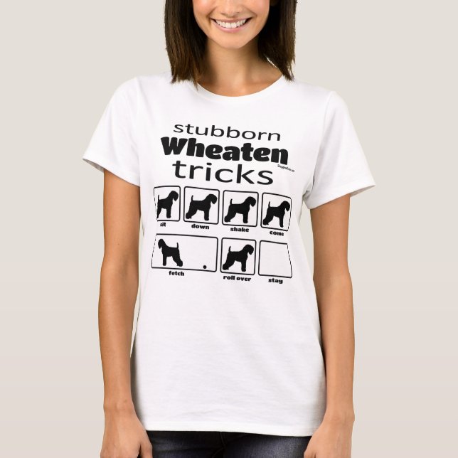Stubborn Wheaten Tricks T-Shirt (Front)