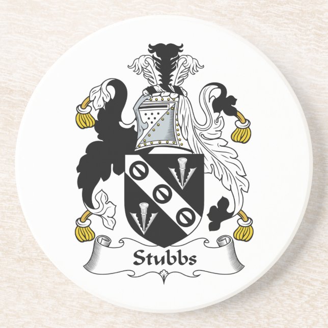 Stubbs Family Crest Coaster (Front)