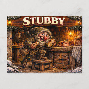 Stubby Icelandic  Yule Lad Postcard