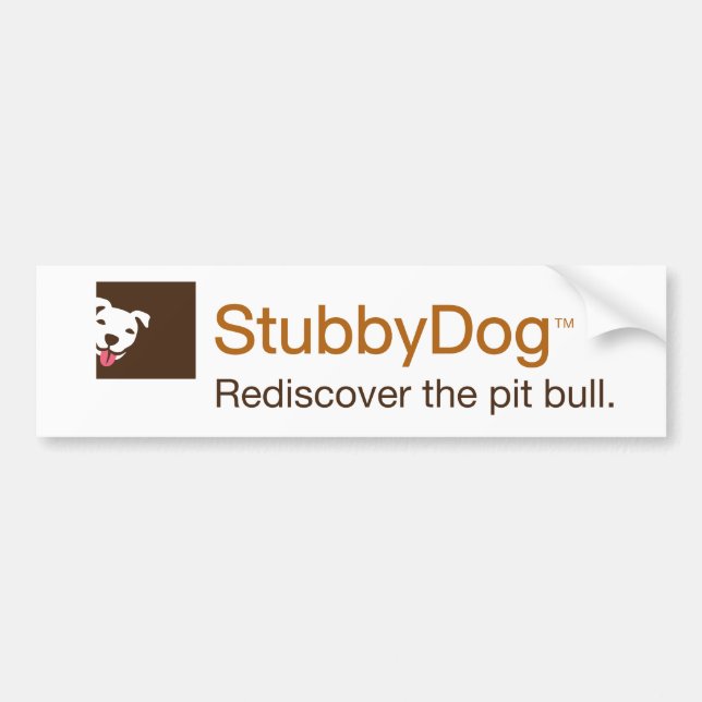 StubbyDog bumper sticker (Front)
