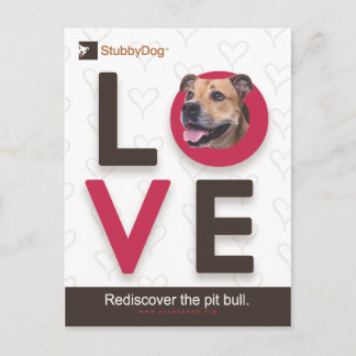 StubbyDog Valentine #1 Holiday Postcard