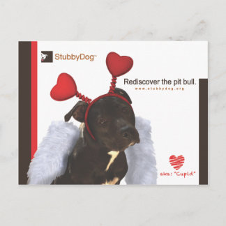 StubbyDog Valentine #2 Holiday Postcard
