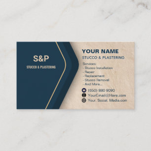 Stucco Business Card Plastering