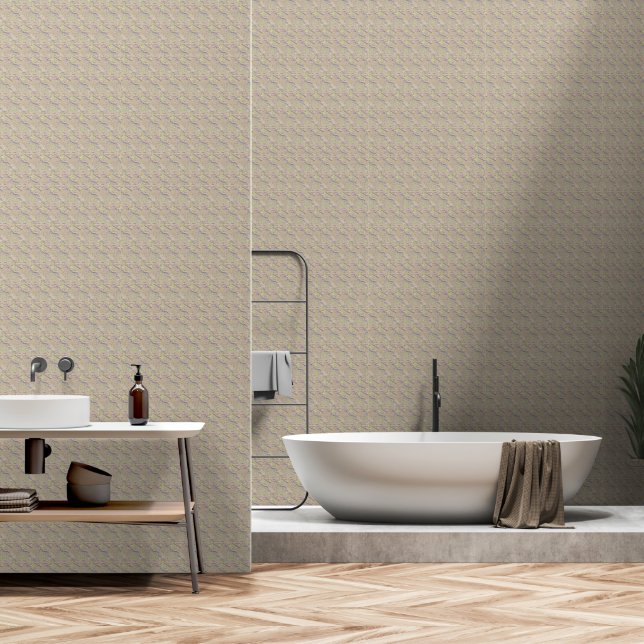 Stucco Green Sea Wallpaper (Bathroom)