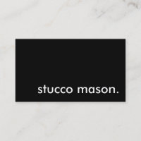 stucco mason.