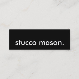 stucco mason. mini business card