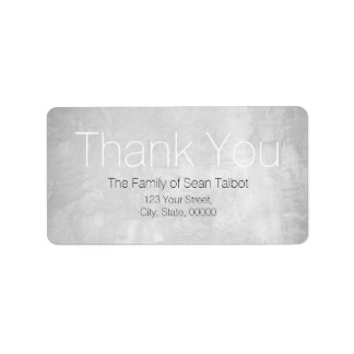 Stucco Modern Thank you Address label