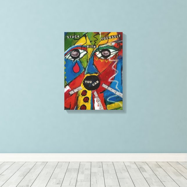 Stuck Canvas Print (Insitu(Wood Floor))